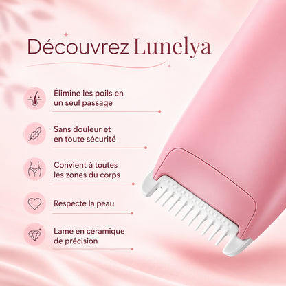 Rasoir Intime Femme Lunelya™ — Peau Lisse, Zéro Irritation