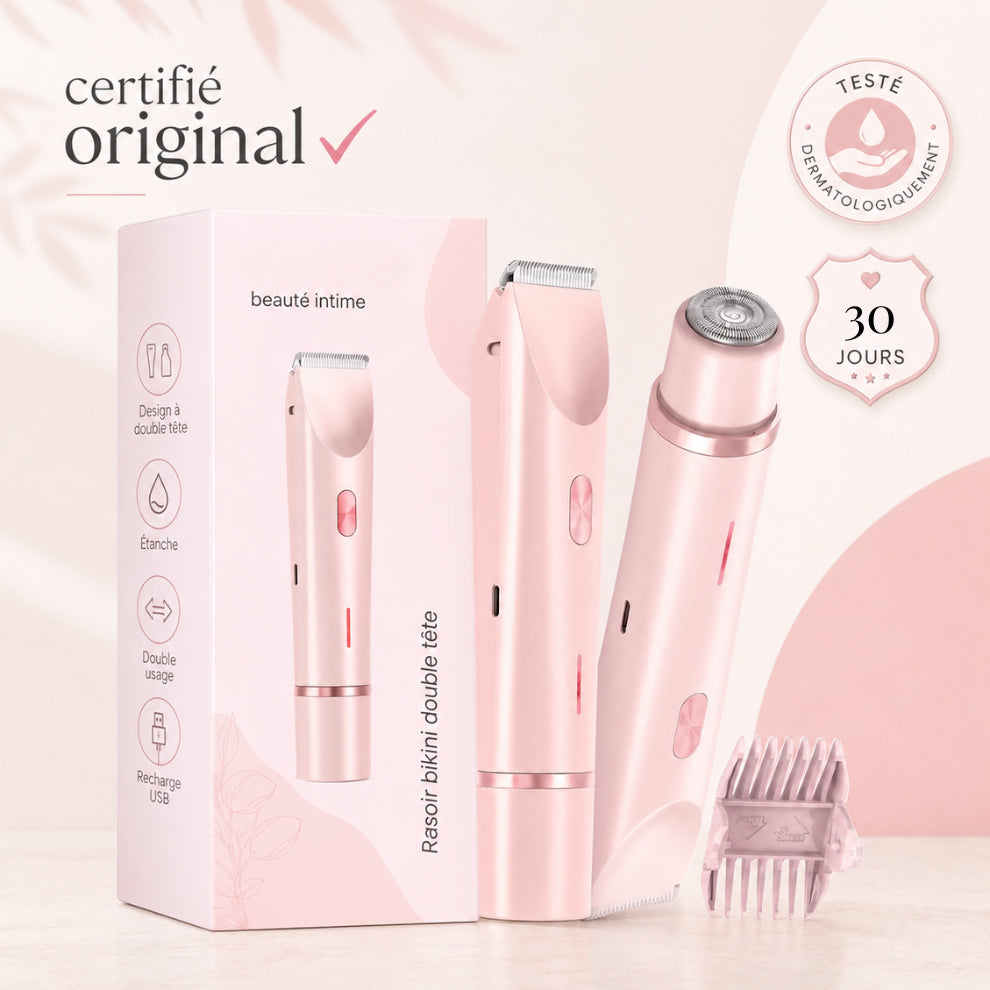 Rasoir Intime Femme Lunelya™ — Peau Lisse, Zéro Irritation