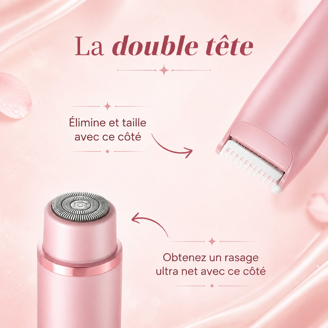 Rasoir Intime Femme Lunelya™ — Peau Lisse, Zéro Irritation